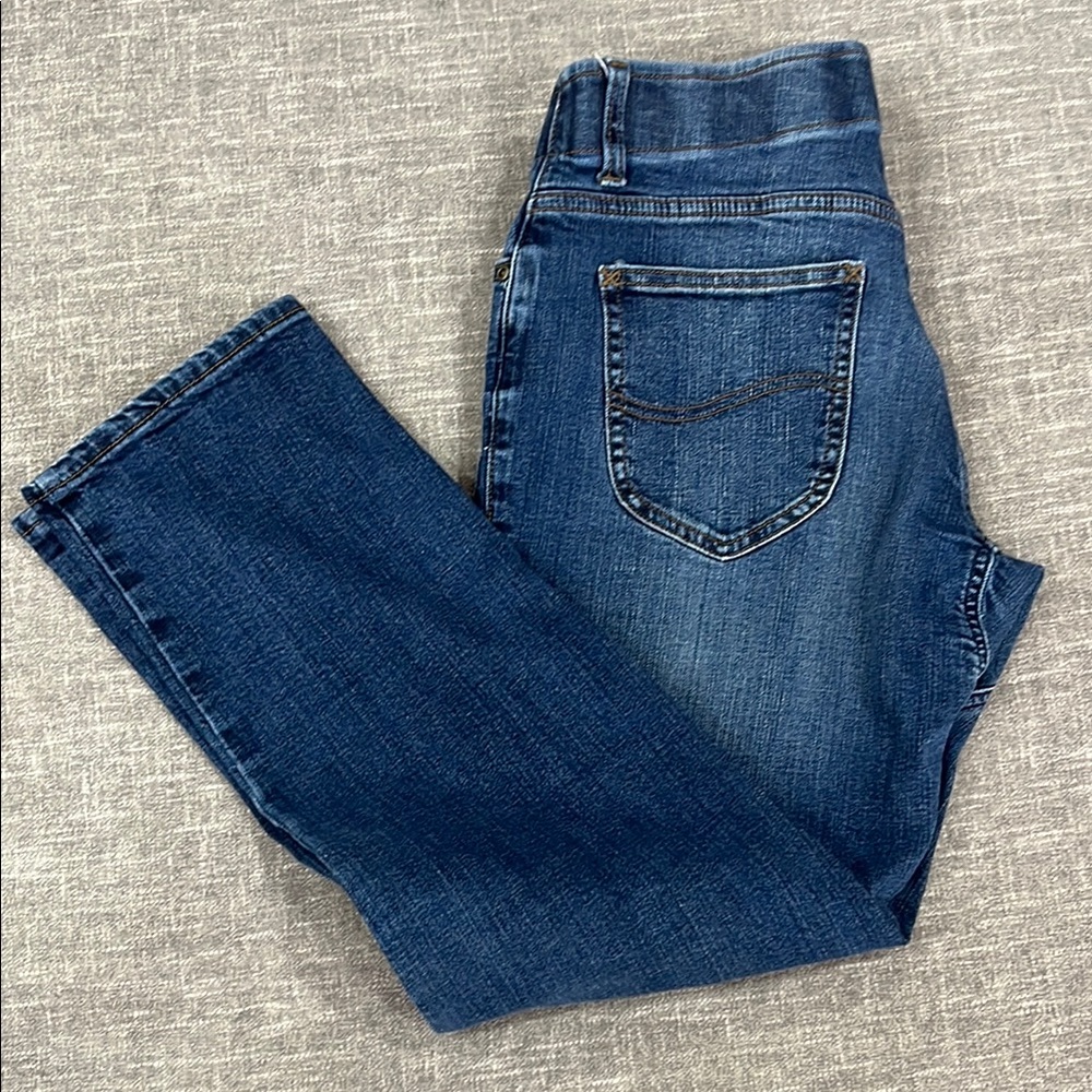 Lee Blue Straight Leg Jeans Classic Denim